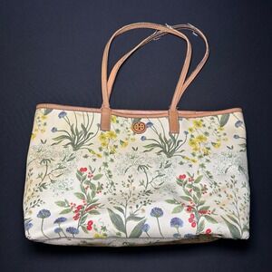 Vintage Tory Burch Floral Tote Bag